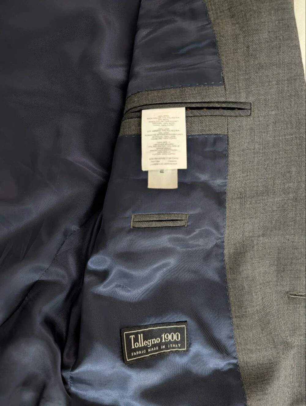 J Crew Ludlow Tollegno Italy Wool Suit Set Blazer 36R Pants 30x30 Slim Charcoal